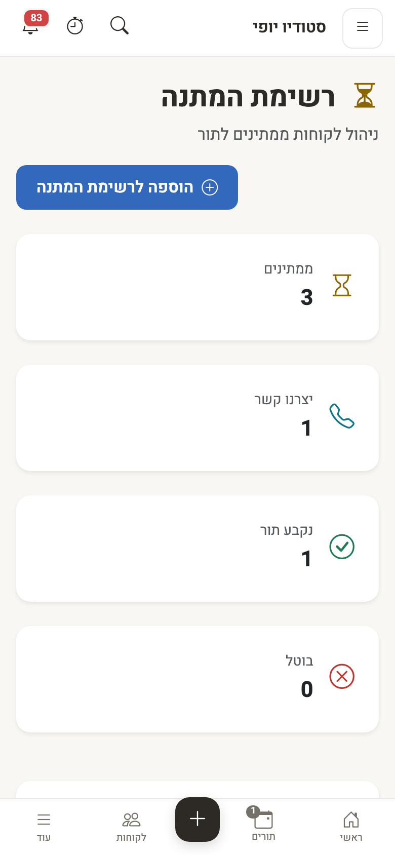 Waiting list