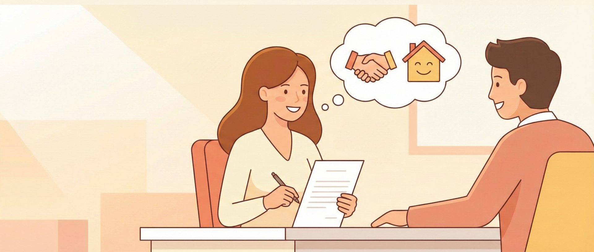 לקוח מרוצה לוחץ יד לבעל עסק