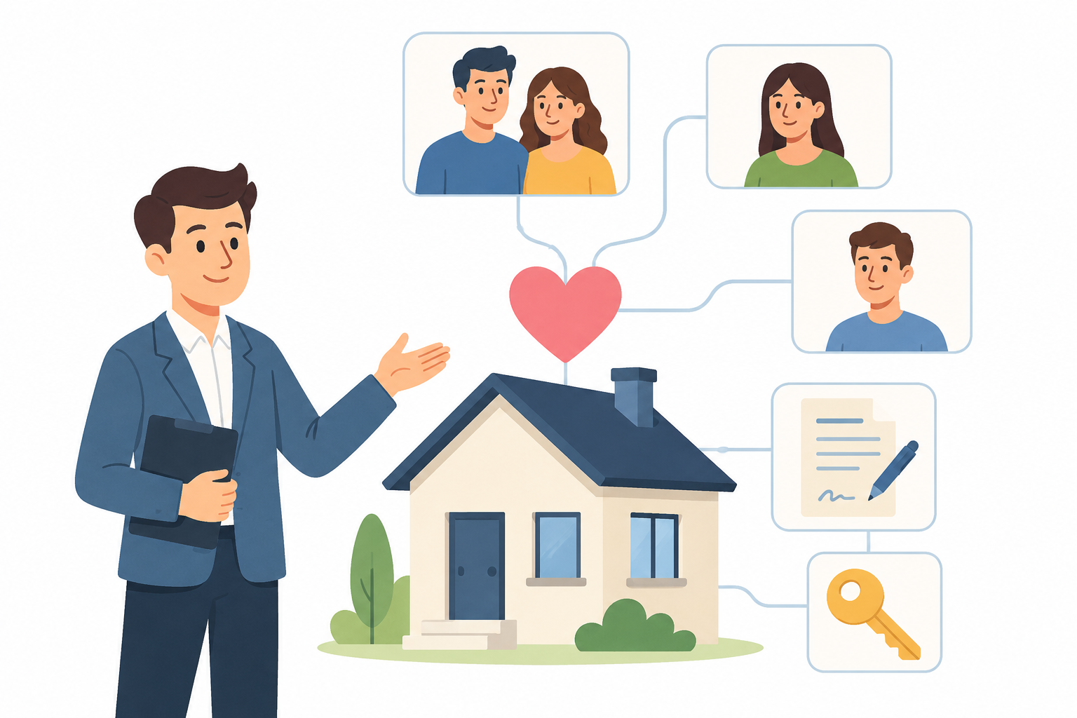 CRM למתווכי נדל"ן — ניהול נכסים ומתעניינים במקום אחד